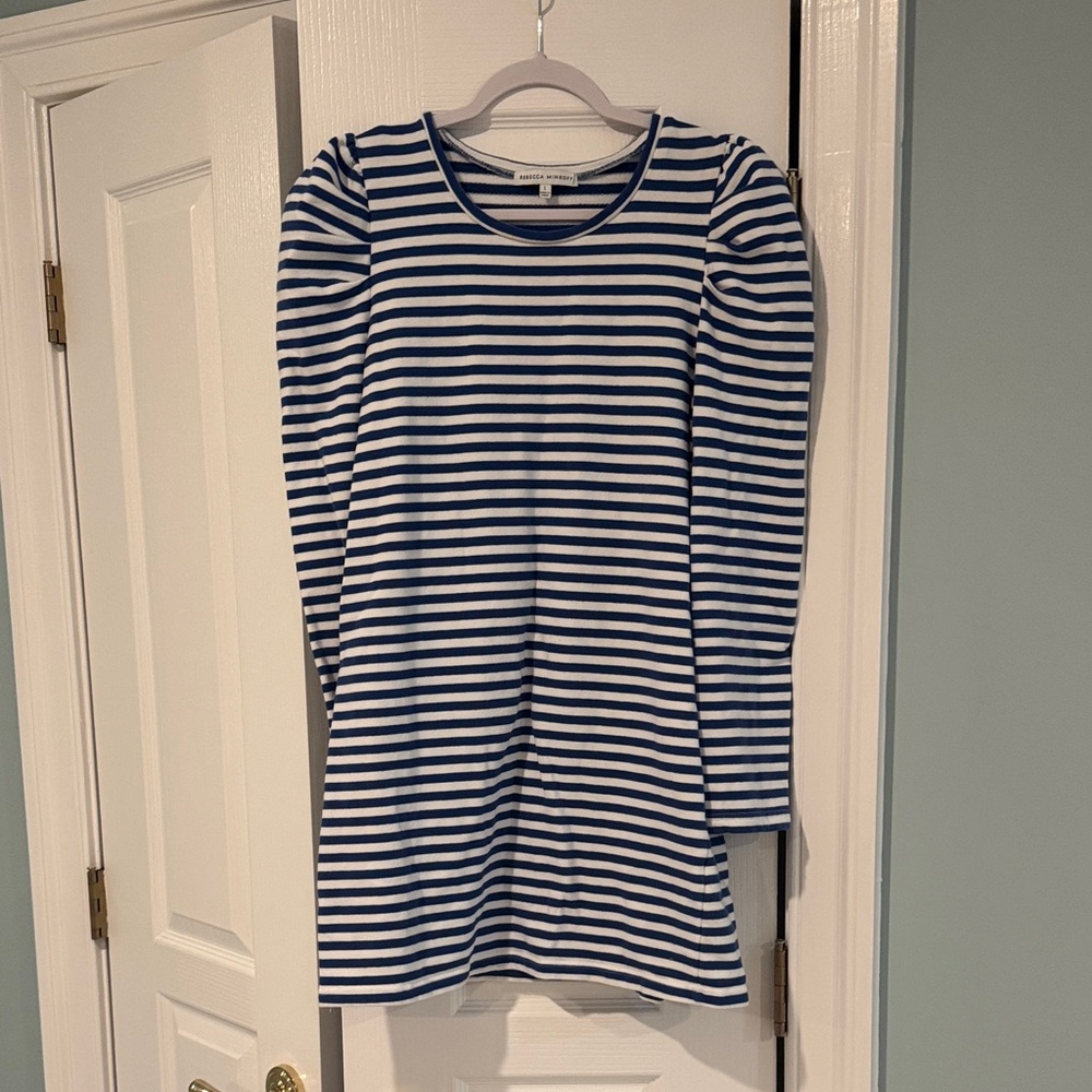 Rebecca Minkoff Blue and White Striped Dress